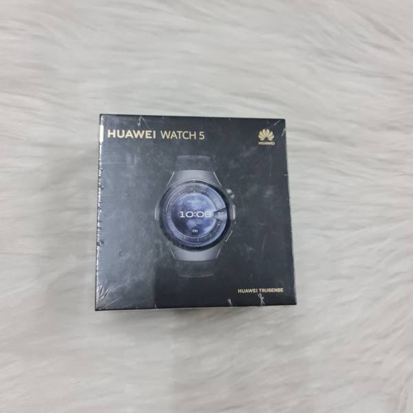 Brand New Sealed Huawei Watch 5 46mm Black Stainless Steel Case Hover